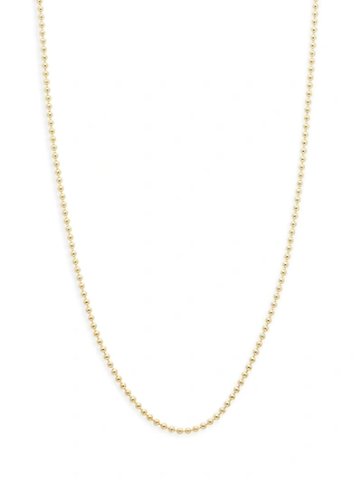 Shop Saks Fifth Avenue Women's 14k Yellow Gold Beaded Necklace