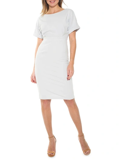 Shop Alexia Admor Women's Jacqueline Dolman-sleeve Sheath Dress In Black White