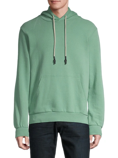 Shop Elevenparis Men's Graphic Cotton Hoodie In Green