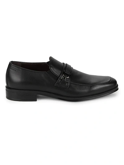 Shop Bruno Magli Men's Pedro Leather Loafers In Black