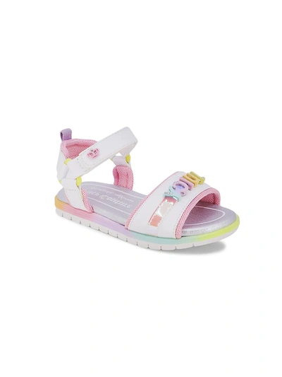 Shop Juicy Couture Baby Girl's & Little Girl's Embellished Sandals In White Multi