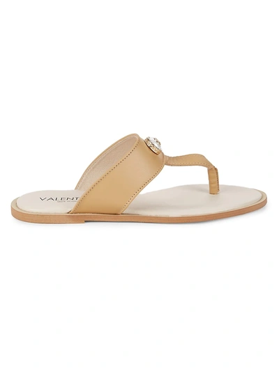 Shop Valentino By Mario Valentino Women's Atena Leather Thong Sandals