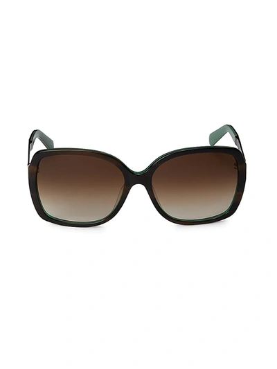 Shop Kate Spade Women's Darilynn 58mm Square Sunglasses In Tortoise