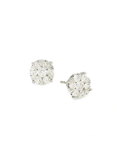 Shop Effy Women's 14k White Gold & 1.65 Tcw Diamond Stud Earrings