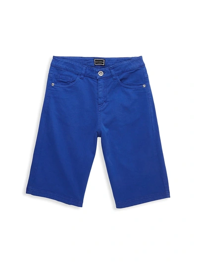 Shop Versace Little Boy's & Boy's Bermuda Shorts In Sapphire