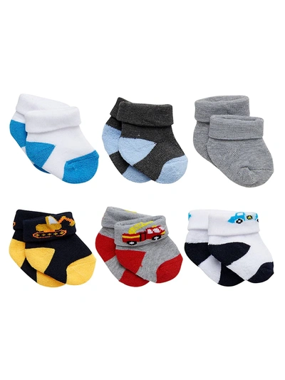 Shop Capelli New York Baby Boy's 6-pack Ankle Socks In Neutral