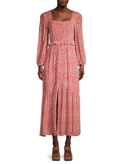 Shop Lost + Wander Women's Madison Maxi Dress In Coral