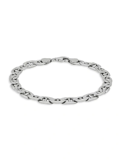 Shop Saks Fifth Avenue Made In Italy Men's Sterling Silver Mariner Chain Bracelet