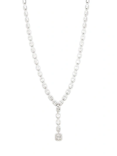 Shop Effy Women's 18k White Gold & 3.74 Tcw Diamond Pendant Necklace