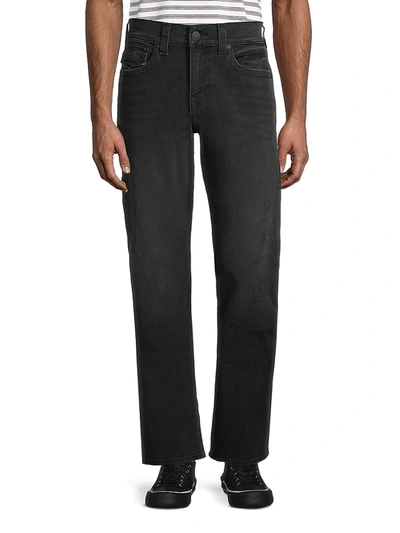 Shop True Religion Men's Ricky Relaxed-fit Straight Jeans In Black