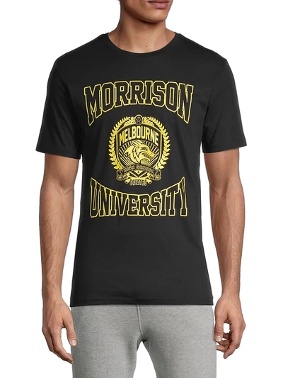 Shop Elevenparis Men's Life Is A Joke Morrison University T-shirt In Black