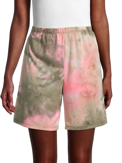 Shop Tiana B Women's High-waisted Shorts In Pink Multi