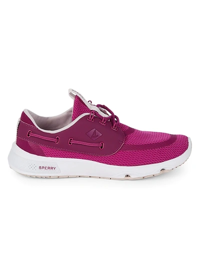 Shop Sperry Women's 7 Seas 3-eye Sneakers In Magenta