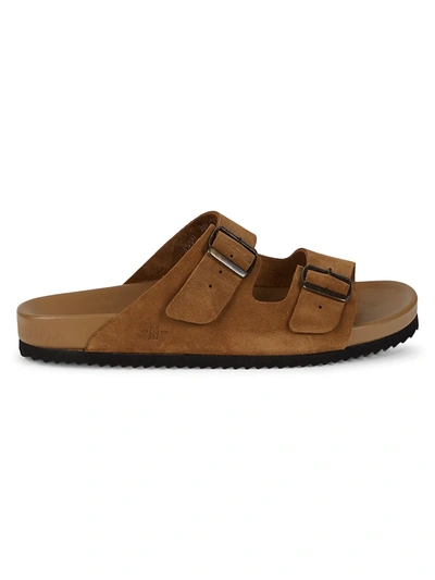 Shop Allen Edmonds Men's Suede Buckle Sandals