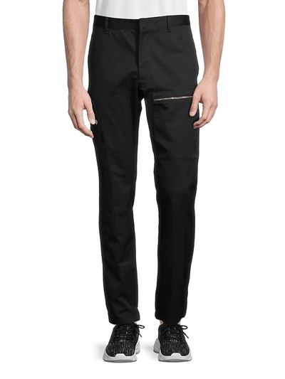 Shop Valentino Men's Zip-pocket Pants In Nero