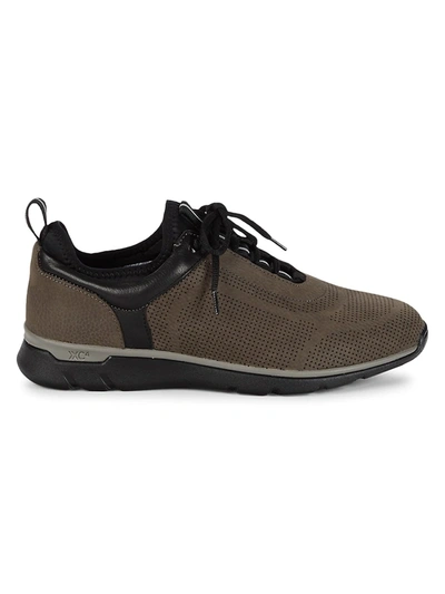 Shop Johnston & Murphy Men's Xc4 Prentiss Leather Sneakers In Charcoal