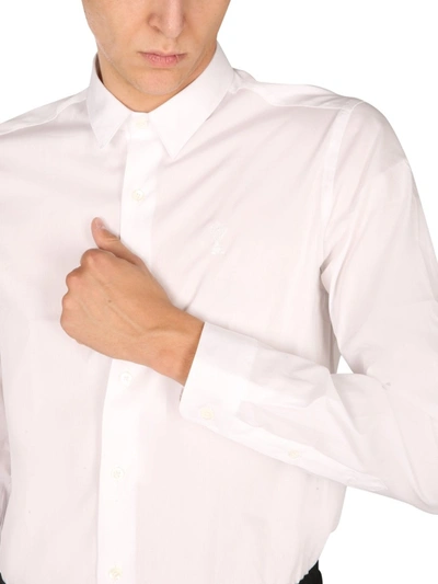 Shop Ami Alexandre Mattiussi Regular Fit Shirt In White
