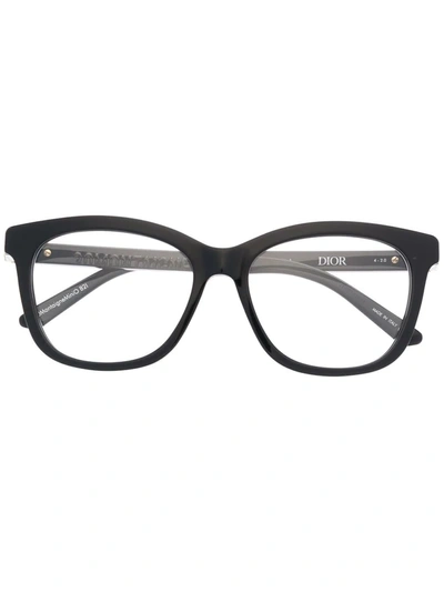 Shop Dior Montagne Minio Cat Eye-frame Glasses In Black