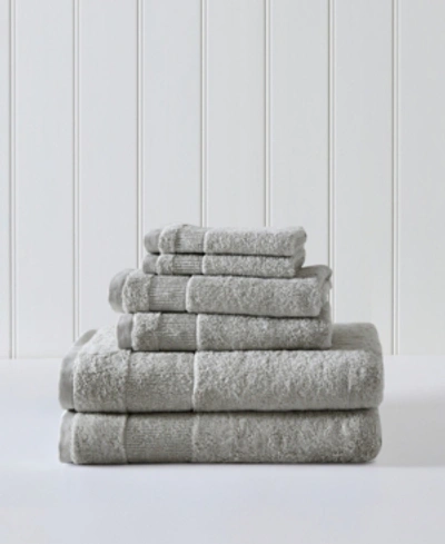 Shop Tommy Bahama Home Island Retreat Towel Set, 6 Piece In Medium Gray