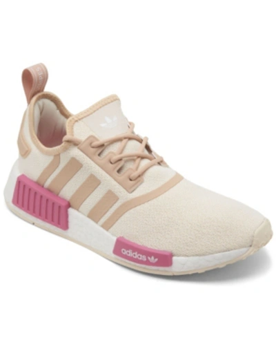 Shop Adidas Originals Adidas Women's Nmd R1 Casual Sneakers From Finish Line In White, Halo