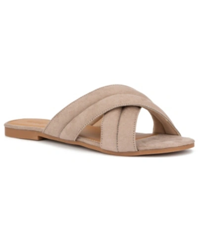 Shop Olivia Miller Women's Jericho Sandals Women's Shoes In Taupe