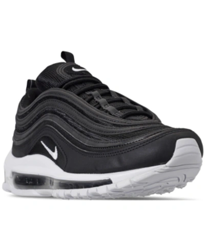 Shop Nike Men's Air Max 97 Casual Sneakers From Finish Line In Black, White