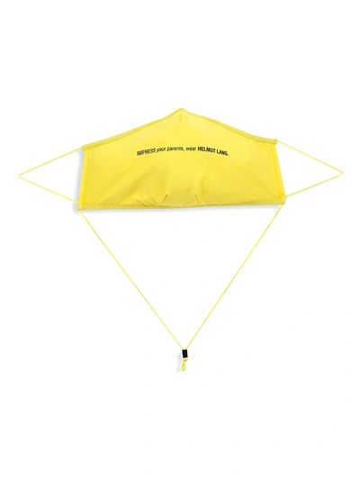 Shop Helmut Lang Impress Face Mask In Laser Yellow
