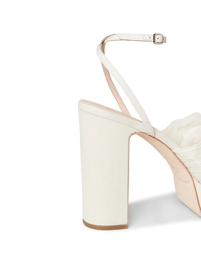 Shop Loeffler Randall Women's Natalia Knotted Platform Sandals In Pearl