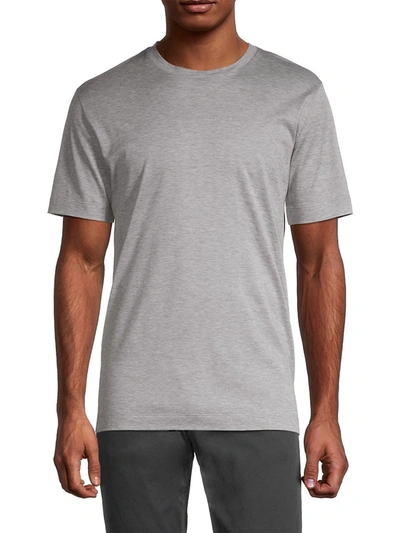 Shop Canali Men's Mercerized T-shirt In Grey