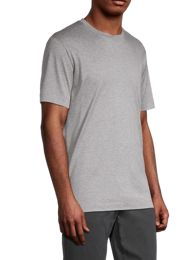 Shop Canali Men's Mercerized T-shirt In Grey