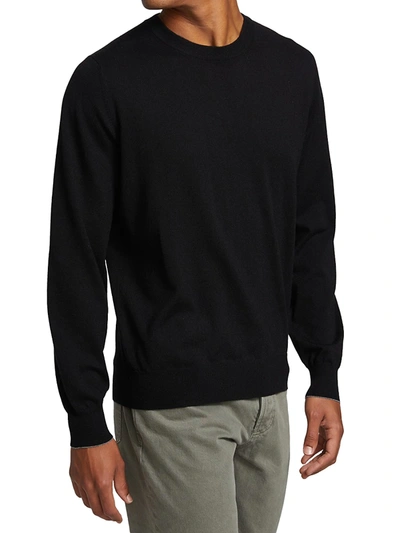 Shop Brunello Cucinelli Men's Cashmere Crewneck Sweater In Light Grey