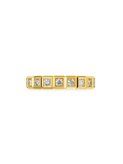 Shop Chopard Women's Ice Cube 18k Yellow Gold & Diamond Ring