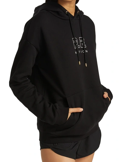 Shop P.e Nation Endurance Pullover Hoodie In Black