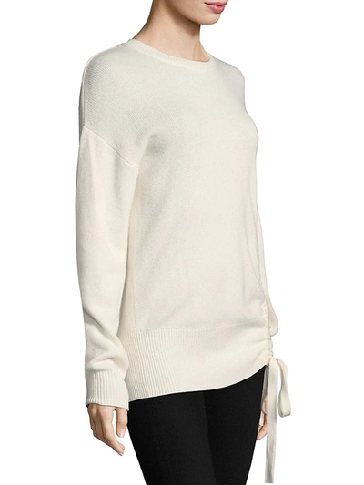 Shop Joie Women's Iphis Drawstring Sweater In Porcelain
