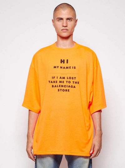 hi my name is balenciaga shirt