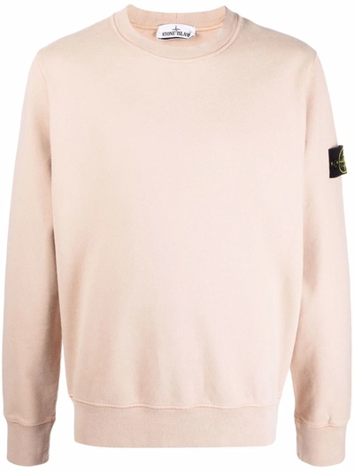 Stone Island Mens Antique Rose Brand-patch Crewneck Cotton-jersey  Sweatshirt Xxxl In Pink | ModeSens