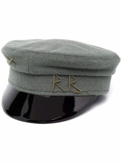 Ruslan Baginskiy Contrast-peak Baker Boy Hat In Green