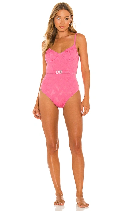 Shop Solid & Striped The Spencer One Piece In Watermelon