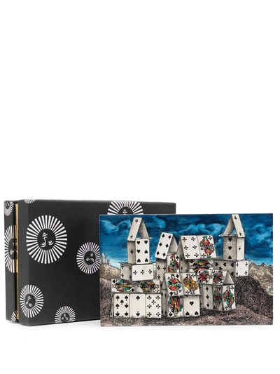 Shop Fornasetti Playing Card Set In Brown
