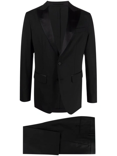Shop Dsquared2 Single-breasted Virgin Wool-blend Suit In Black