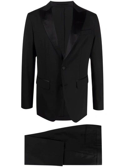 Dsquared2 Crystal-embellished Single-breasted Suit In Black
