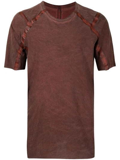 Shop Isaac Sellam Experience Tape-detail Short-sleeved T-shirt In Rot