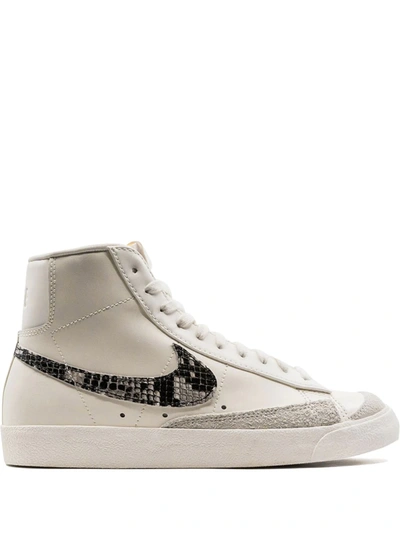 Shop Nike Blazer Mid ‘77 “sail/snakeskin” Sneakers In White