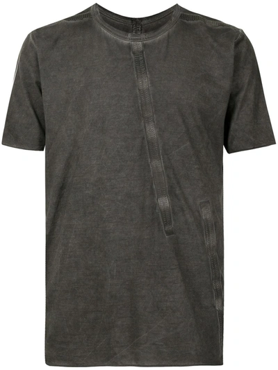 Shop Isaac Sellam Experience Tape-detail Short-sleeved T-shirt In Grau