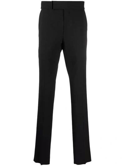 Shop Tom Ford Tailored Wool Trousers In Schwarz