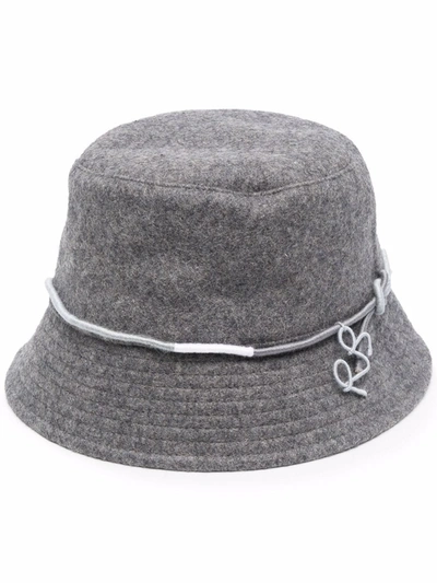 Shop Ruslan Baginskiy Logo-trim Bucket Hat In Grau