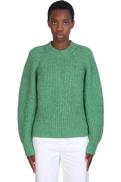 Shop Isabel Marant Rosy Knitwear In Green Cotton