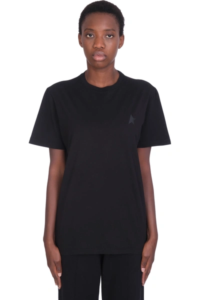 Shop Golden Goose Star T-shirt In Black Cotton