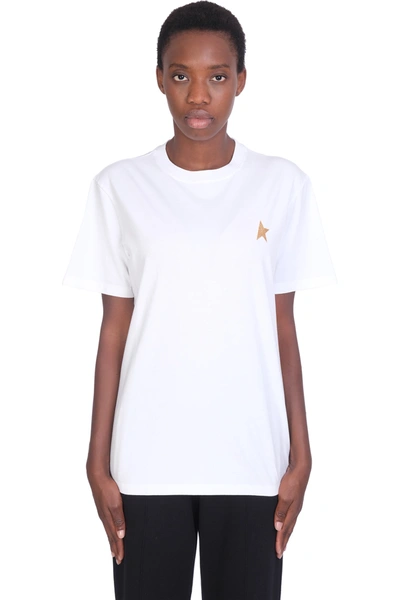 Shop Golden Goose Star T-shirt In White Cotton