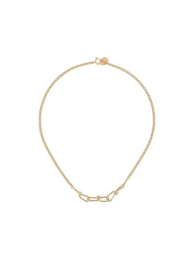 Shop Annelise Michelson Wire Chain Gourmette Necklace In Gold